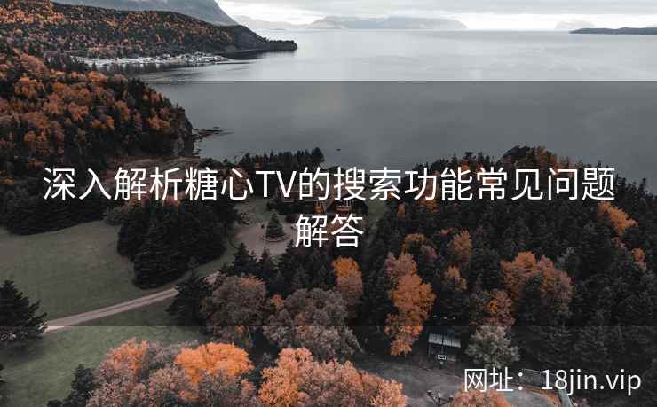 深入解析糖心TV的搜索功能常见问题解答