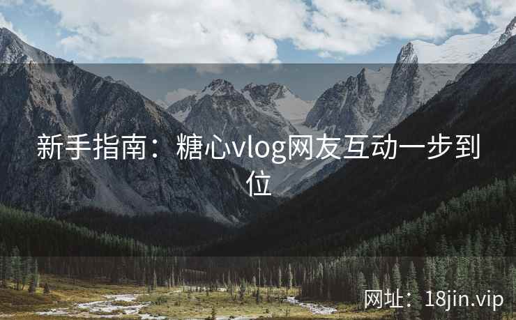 新手指南：糖心vlog网友互动一步到位
