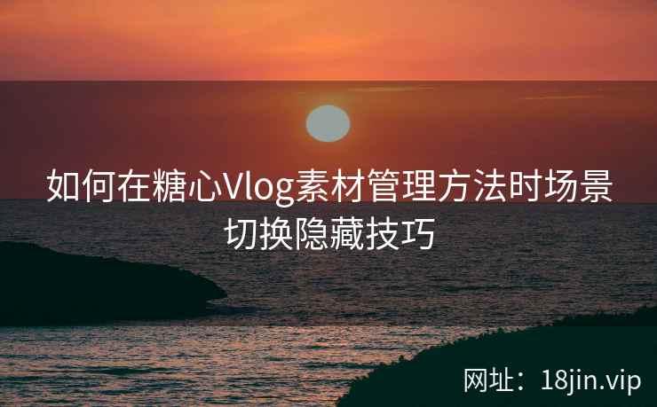 如何在糖心Vlog素材管理方法时场景切换隐藏技巧
